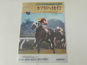 ヒーロー列伝　クリアファイル　カツラノハイセイコ　ＪＲＡ来場ポイントキャンペーン　未開封品　非売品