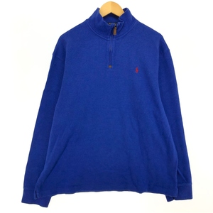 古着 ラルフローレン Ralph Lauren POLO RALPH LAUREN ハーフジップスウェットシャツ トレーナー メンズXL相当 /eaa468649