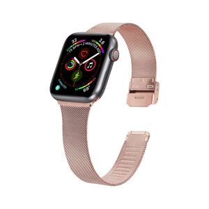 アップルウォッチバンド 金属バンド　スリムタイプ　38/40/41mm Apple Watch ステンレスバンド シリーズ2345678SE対応　ピンクゴールド色