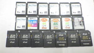 TOSHIBA 等　SDHCカード　4GB　19枚セット　中古動作品　