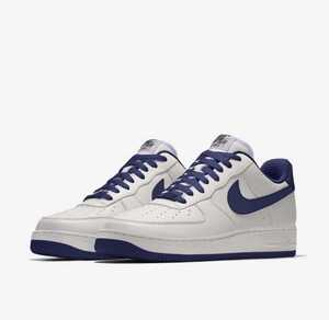 ☆NIKE AIR FORCE1 ホワイト/ネイビー エアフォース1 白/紺　27.5cm 新品未使用品！