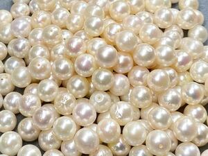 【 本真珠 】 アコヤ 真珠 pearl パール 7.0mm〜7.5mm 大量 まとめ売り 約120g jewelry ジュエリー 宝石 裸石 #107