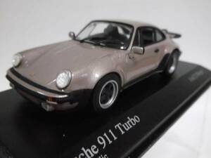 1/43 ポルシェ 930ターボ グレイ メタ 黒 内装 1977 PORSCHE 911 turbo Type 930 絶版品 送料込 