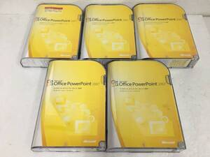 ★☆E919 Windows Microsoft Office PowerPoint 2007 マイクロソフト オフィス パワーポイント 5本セット☆★