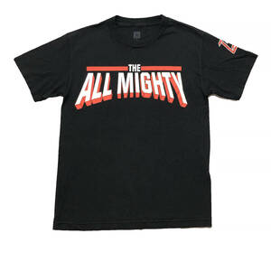 【期間限定SALE】USA 古着 半袖 Tシャツ ALL MIGHTY アーチロゴ クルーネック Tシャツ メンズS ブラック 古着卸 BA1342