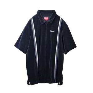 美品 Supreme Velour Warm Up ジャージ M ブラック シュプリーム KL4BQCUC45