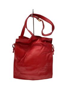 LOEWE◆ショルダーバッグ/レザー/RED