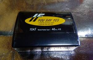 カセットテープ　TDK IF YOU SAY YES　NormalPosition 46分 2本BOX 未開封品