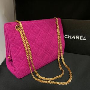 CHANEL ショルダーバック　ツイード素材　未使用品　　　正規代理店購入