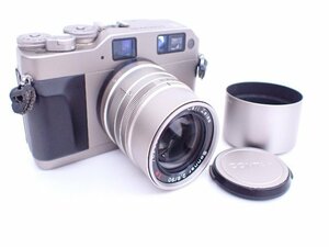 CONTAX/コンタックス レンズ交換式AFレンジファインダー G1(ROM改造未） Carl Zeiss Sonnar 90mm F2.8 T*付 ◆ 70617-1