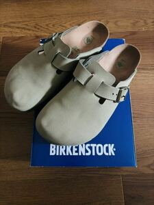 BIRKENSTOCK ビルケンシュトック サンダル スエード レザー BOSTON ボストン khaki カーキ 1020506 uk7.5 26.5cm レギュラーフィット