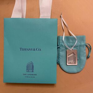 非売品 ティファニー ニューヨーク ザ・ランドマーク限定 チャーム 巾着 紙袋 NY TIFFANY ショップ袋 紙袋