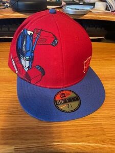 Transformers Autobots Optimus Prime New Era 9FIFTY Fitted Hat 7 1/4 2011 NOS 海外 即決