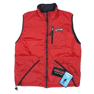 デッドストック 90s カナダ製 ALTUS Mountain Gear アルタス PRIMALOFT プリマロフト リバーシブル 中綿ベスト L