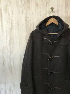 160☆【ダブルネーム 裏地キルト ダッフルコート】J.PRESS × WOOLRICH ジェイプレス ウールリッチ L 茶