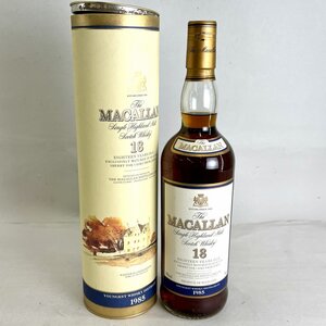 古酒 THE MACALLAN マッカラン 18年 シェリーオークカスク 1985 43% 750ml 未開栓 箱付[03-5308