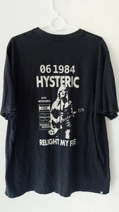 ヒステリックグラマー　HYSTERIC GLAMOUR　Tシャツ　黒　ブラック　サイズXL　送料無料