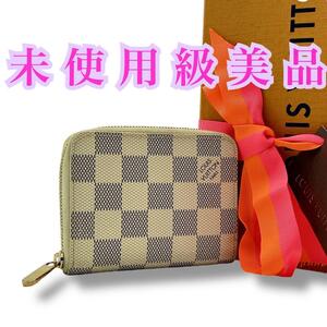 【未使用級美品】Louis Vuitton ヴィトン ルイヴィトン ダミエアズール ジッピーコインパース モノグラム コインケース 財布 ダミエ メンズ