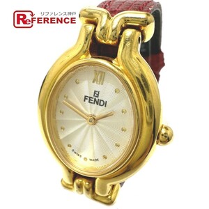 FENDI フェンディ 640L チェンジベルト 5色 クオーツ 腕時計 ゴールド レディース【中古】
