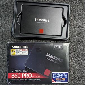 【ほぼ未使用】SAMSUNG 860 PRO MZ-76P1T0B/IT [2.5インチ SATA3 7mm厚 MLC]