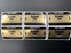 ＜未使用 送料無料 シャフトラベル ダイナミックゴールド Dynamic Gold XP X100 7枚組＞