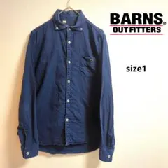 Barns Outfitters ヴィンテージ メンズ 長袖 シャツ オシャレ