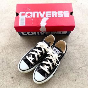 CONVERSE コンバース CANVAS ALL STAR OX BLACK スニーカー ブラック 箱有 シューズ 23cm 未使用 美品