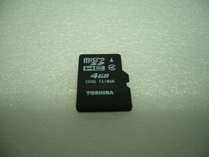 ◆月末大特価◆microSDHCカード TOSHIBA 4GB カードのみ