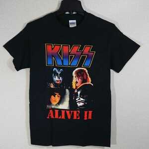 【S】Impact/バンドTシャツ/KISS ALIVE Ⅱ/黒/正規ライセンス品