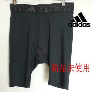 新品(M)アディダス adidas 黒 テックフィット トレーニング ショートタイツ ショートパンツ