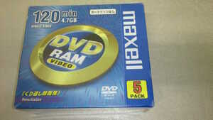 maxell DVD-RAM 5枚入り　未使用未開封