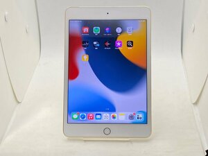 【中古・ジャンク】本体破損 液晶色ムラ Apple iPad mini4(第4世代) Wi-Fi+C 16GB SIMフリー ゴールド NWー 本体 A-73932