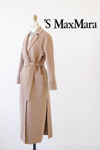 S Max Mara エスマックスマーラ ウール ガウン コート size 36 1129913