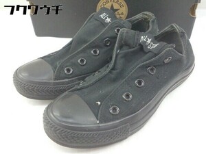 ◇ ◎ CONVERSE コンバース ALL STAR SLIP III OX 1C453 スニーカー シューズ サイズ23ｃｍ ブラック レディース