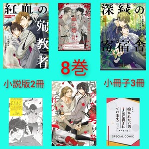 【小冊子3冊＋特典】抱かれたい男一位に脅されています。　桜日梯子　非売品　レア　ポストカード　血の婚礼　小説版2冊