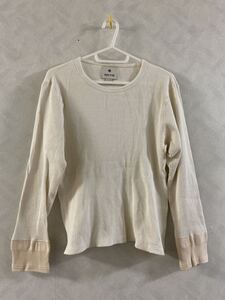 美品 snow peak Organic Waffle Pullover サイズS スノーピーク オーガニックワッフルプルオーバー カットソー アウトドア