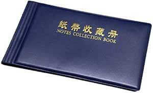 紙幣アルバム NOTES COLLECTION BOOK 収集 趣味 保存用 40枚収納 コレクション ファイル ケース 収納ホル