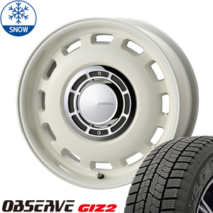 185/60R15 スタッドレスタイヤホイールセット シエンタ etc (TOYO OBSERVE GIZ2 & XBLOOD DIESEL 5穴 100)