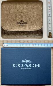 送料一律！ ＣＯＡＣＨ 二つ折り財布 ☆レディース レザー財布☆ 箱付