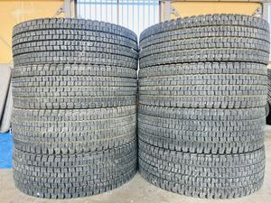 245/70R19.5 136/134J DUNLOP SP001 スタッドレス 大型トラック用 バリ山 8本セット (TA02)