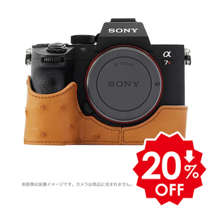 【期間限定15％OFF】cam-in (カムイン) レザーカメラケース ソニーα9、α7R III、α7 III 用 ライトブラウン LCP-013802