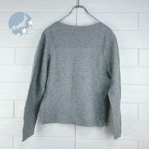 【美品】グレーニット　レディース　Petit Honfleur サイズ38(M)