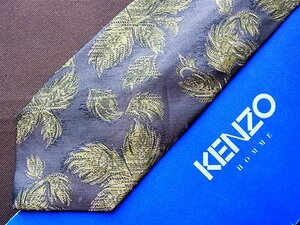 ♪21787D♪状態並品【葉っぱ 植物 柄】ケンゾー【KENZO】ネクタイ