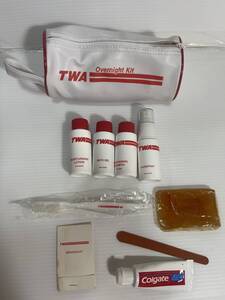 TWA(Trans World Airlines) 航空　機内アメニティグッズ　アメリカ買い付け品ビンテージアンティークコレクタブルレアエアライングッズ