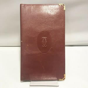 Cartier カルティエ 財布 札入れ カード入れ マストライン ボルドー qob.b1214