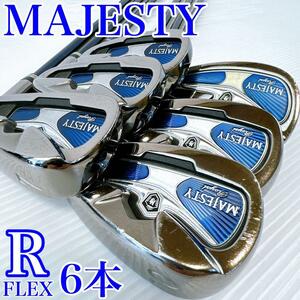 MAJESTY　ROYAL SP　メンズ　アイアンセット　6本／純正カーボン　R　LV-520／マジェスティ　ロイヤルSP　マルマン　初心者・ゴルフクラブ