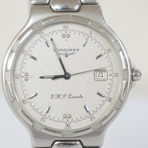 [23] 電池交換済 稼働品 LONGINES ロンジン Conquest コンクエスト VHP L1.613.4 シルバー文字盤 メンズ クォーツ 腕時計 6408303711