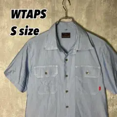 【希少】WTAPS ダブルタップス レーヨン半袖シャツ サックスブルー