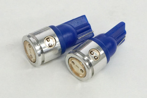 T10 LED球 ブルー 2個セット スモール ポジション ランプ 新品　[VJ3B174]