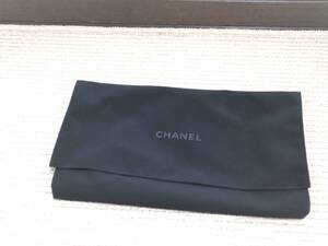 【即決】CHANEL シャネル◆ロゴ 保存袋 ポーチ ブラック ３１．５×１８×1.5